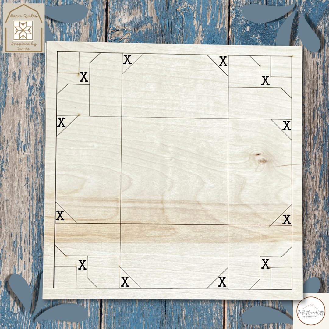 Garden Flower Quilt Block- Barn Quilt DIY Wood Kit