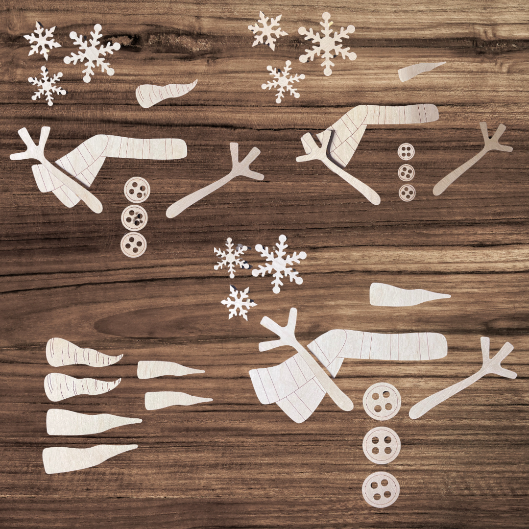 Snowman Set DIY Craft Kit – Laughing Cabin Decor