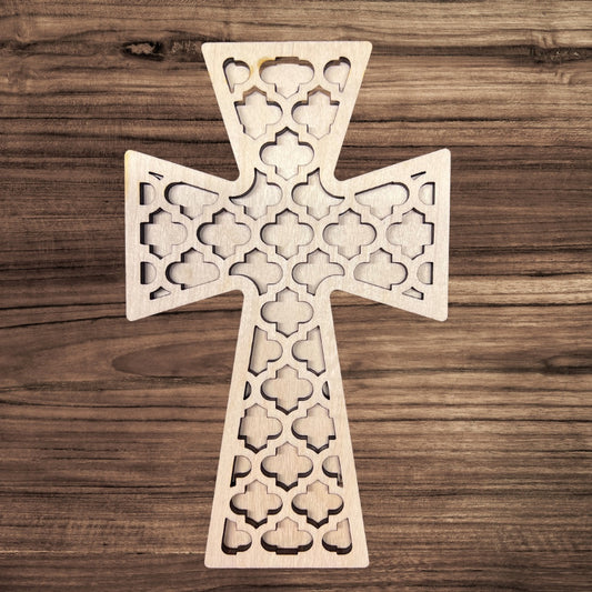 Cross with Pattern overlay