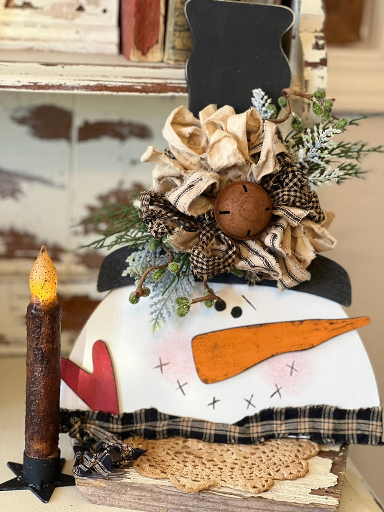 Primitive Snowman | DIY Wood Kit | Holiday Decor