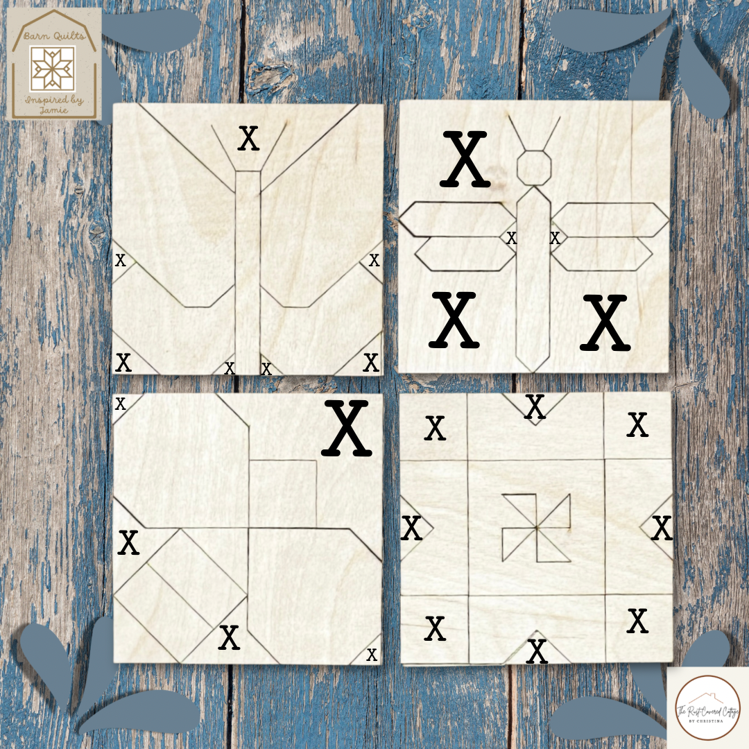 Summer Minis- Barn Quilt DIY Wood Kit