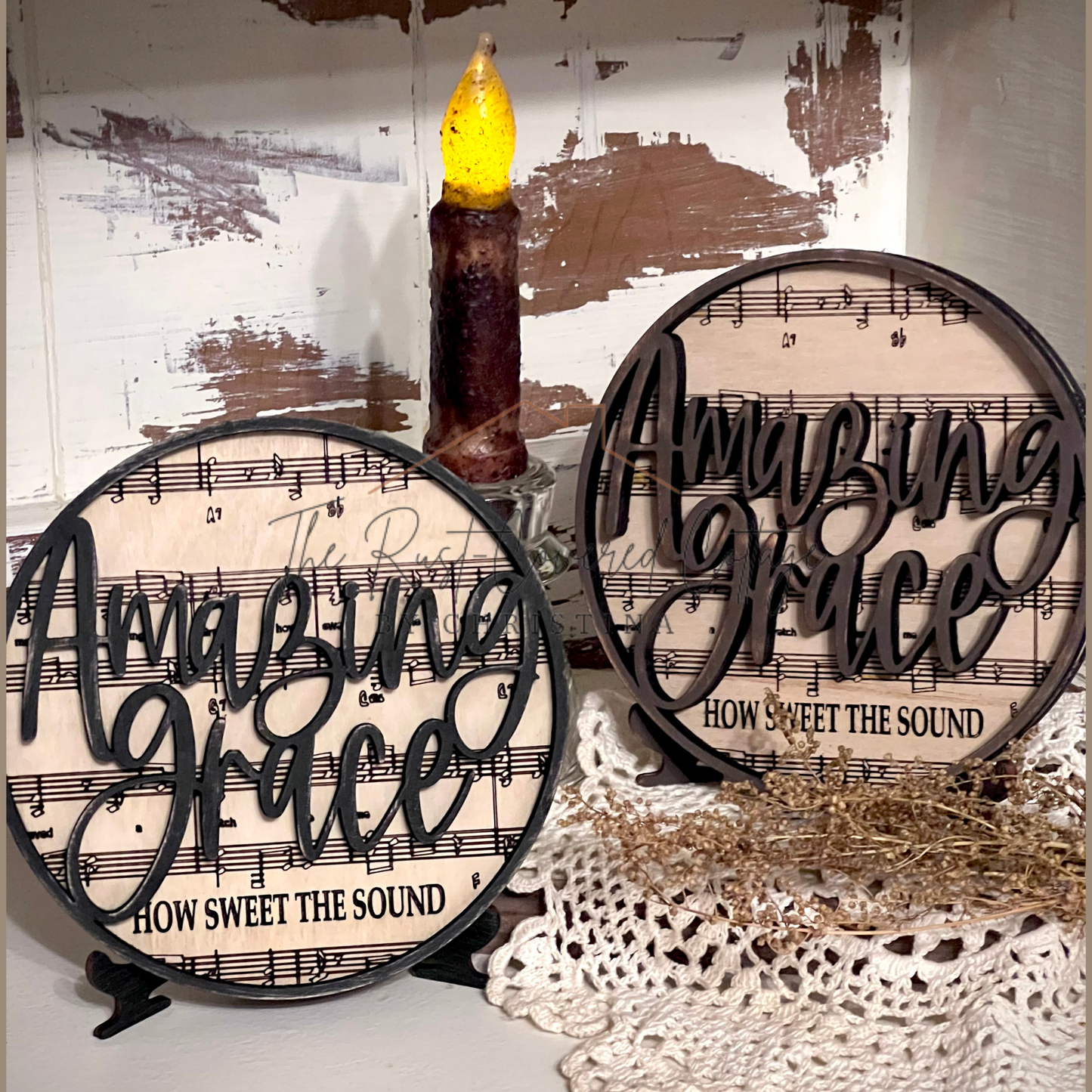 Amazing Grace Round Sign DIY Kit