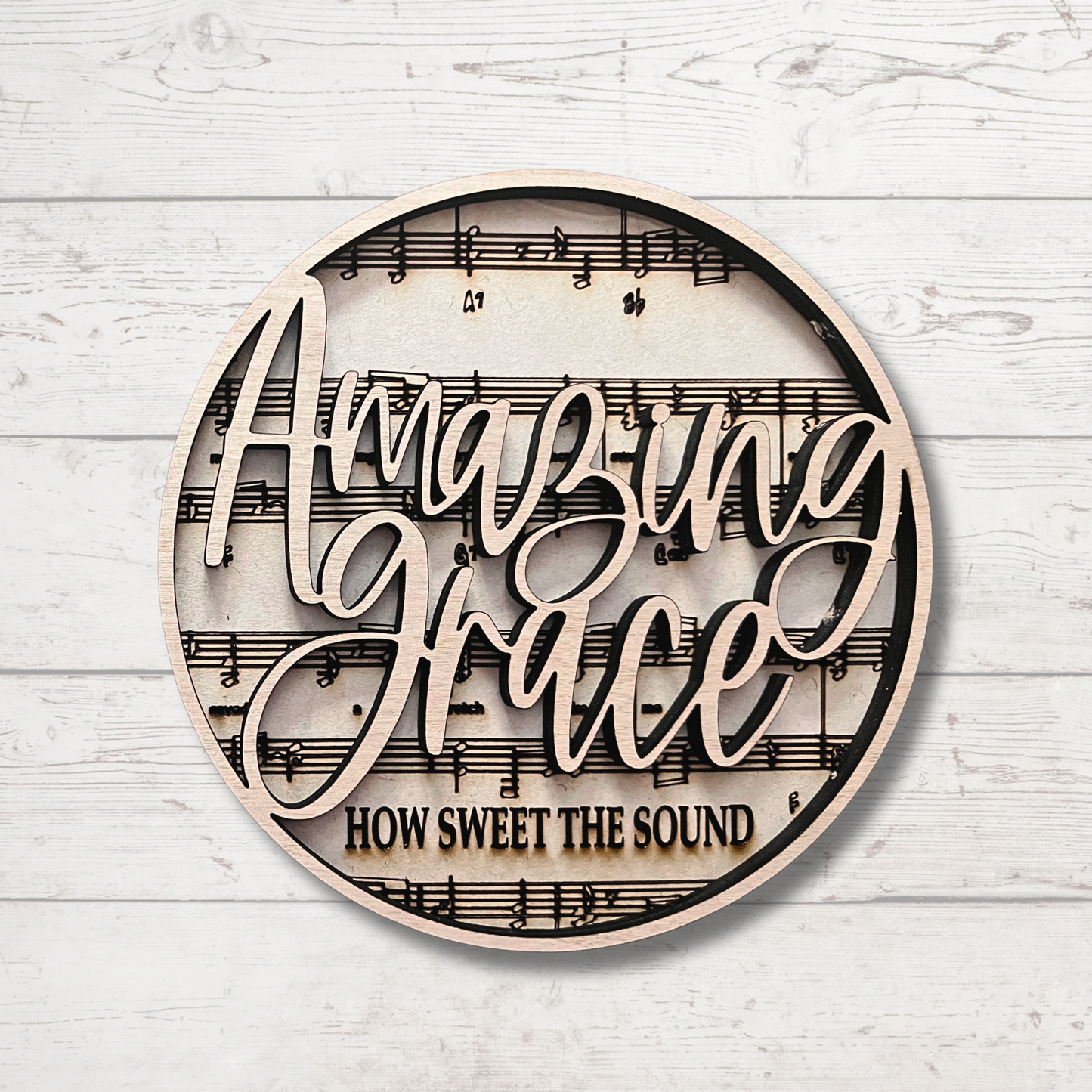 Amazing Grace Round Sign DIY Kit