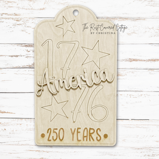 America 250 Years Tag