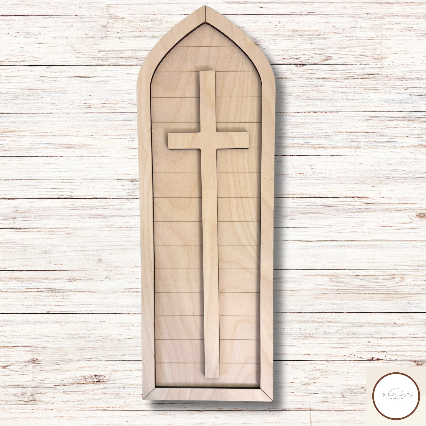 Elegant Arched Cross| DIY Laser Cut| Wood Kit