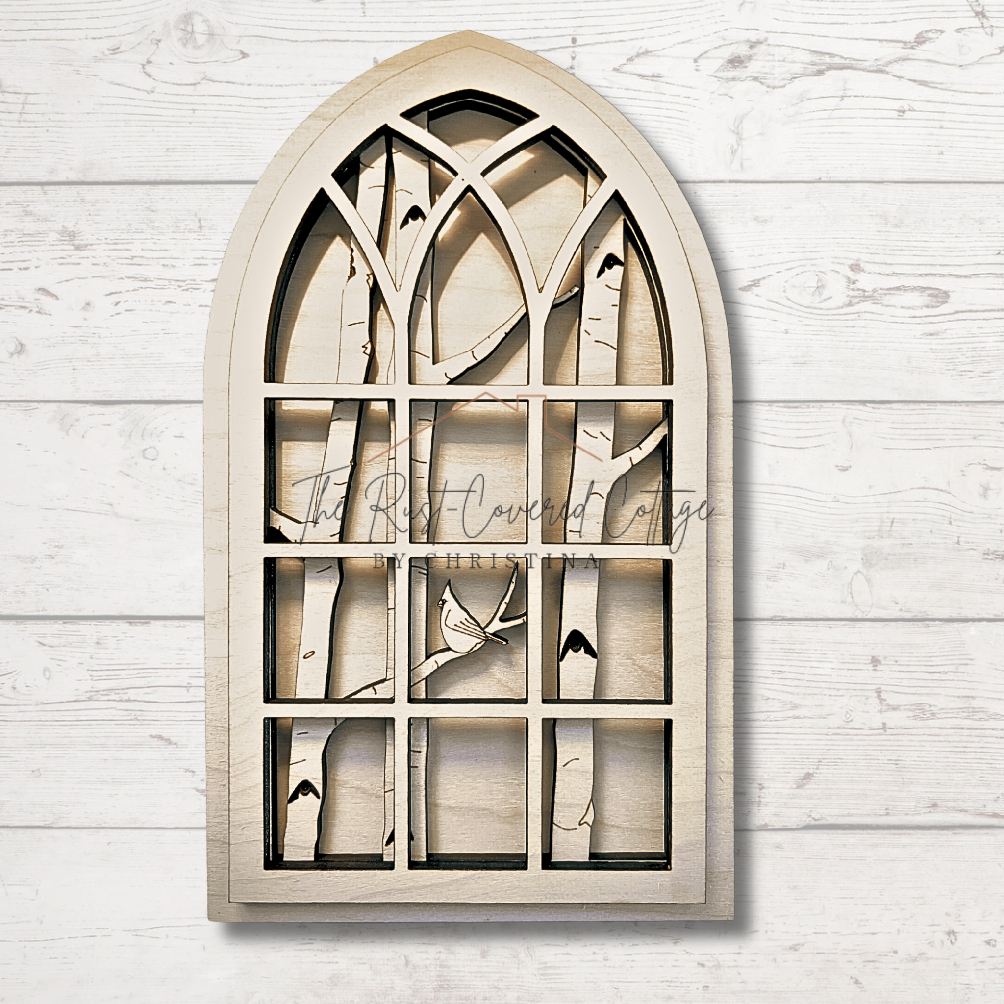 Cardial Windows Racks Arched Cardinal Window Décor | DIY | Wood Kit – The Rust-Covered ...