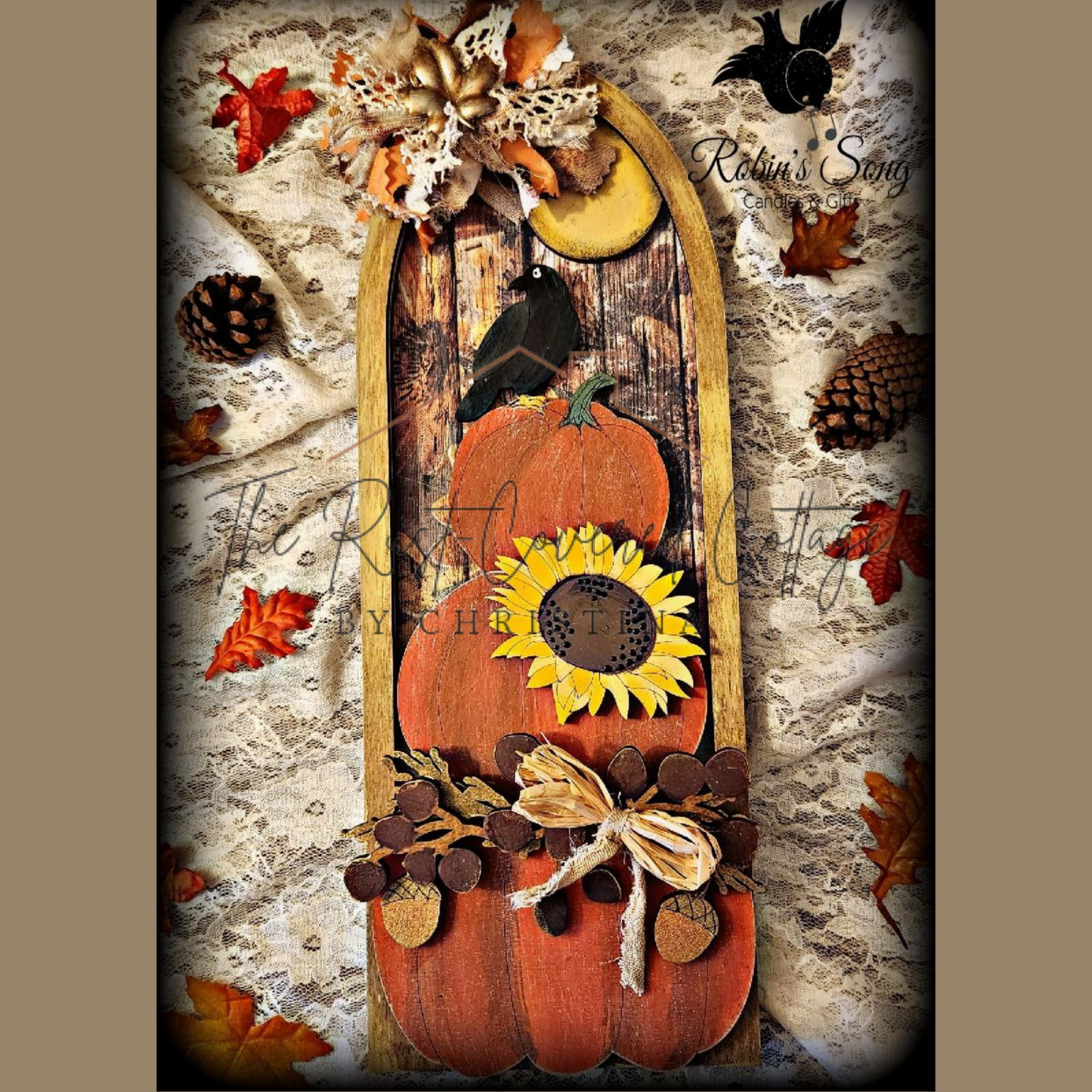 Pumpkin Stack with Arched Frame| DIY Wood Kit | Fall