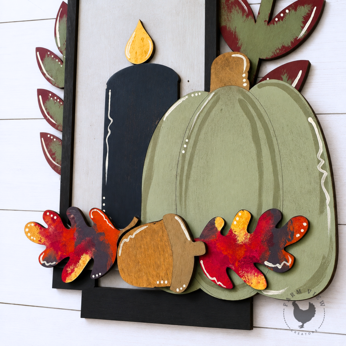 Autumn Harvest Porch Leaner Insert