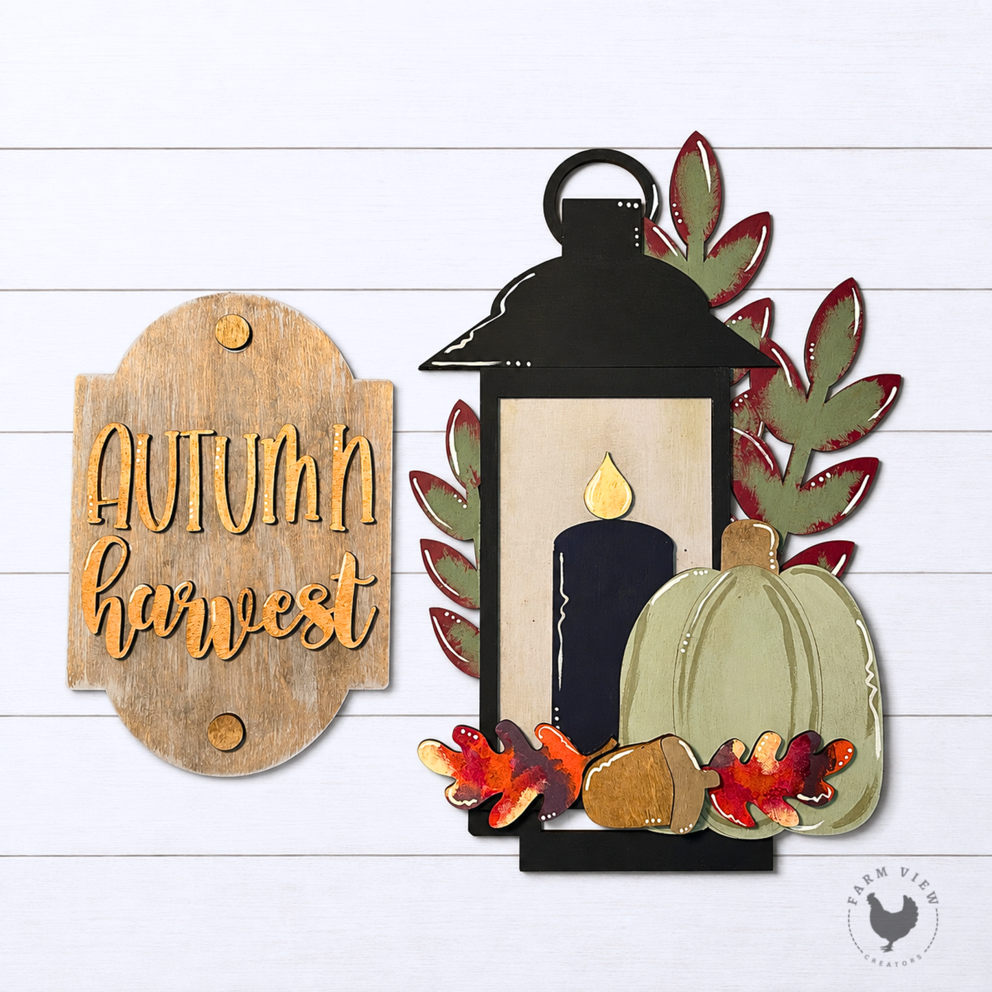 Autumn Harvest Porch Leaner Insert