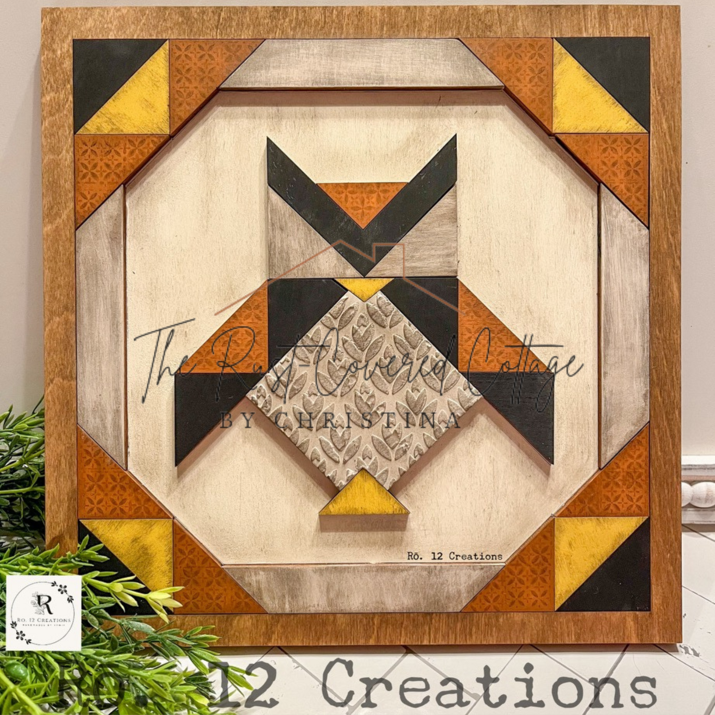 Autumn Owl Quilt Block| DIY Kit| Fall