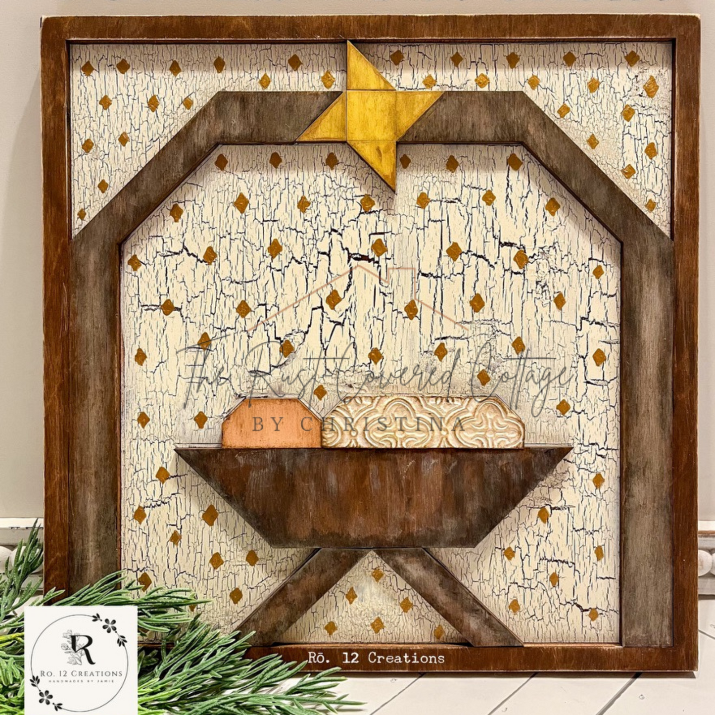 Away in a Manger Quilt Block | DIY Christmas Wood Kit