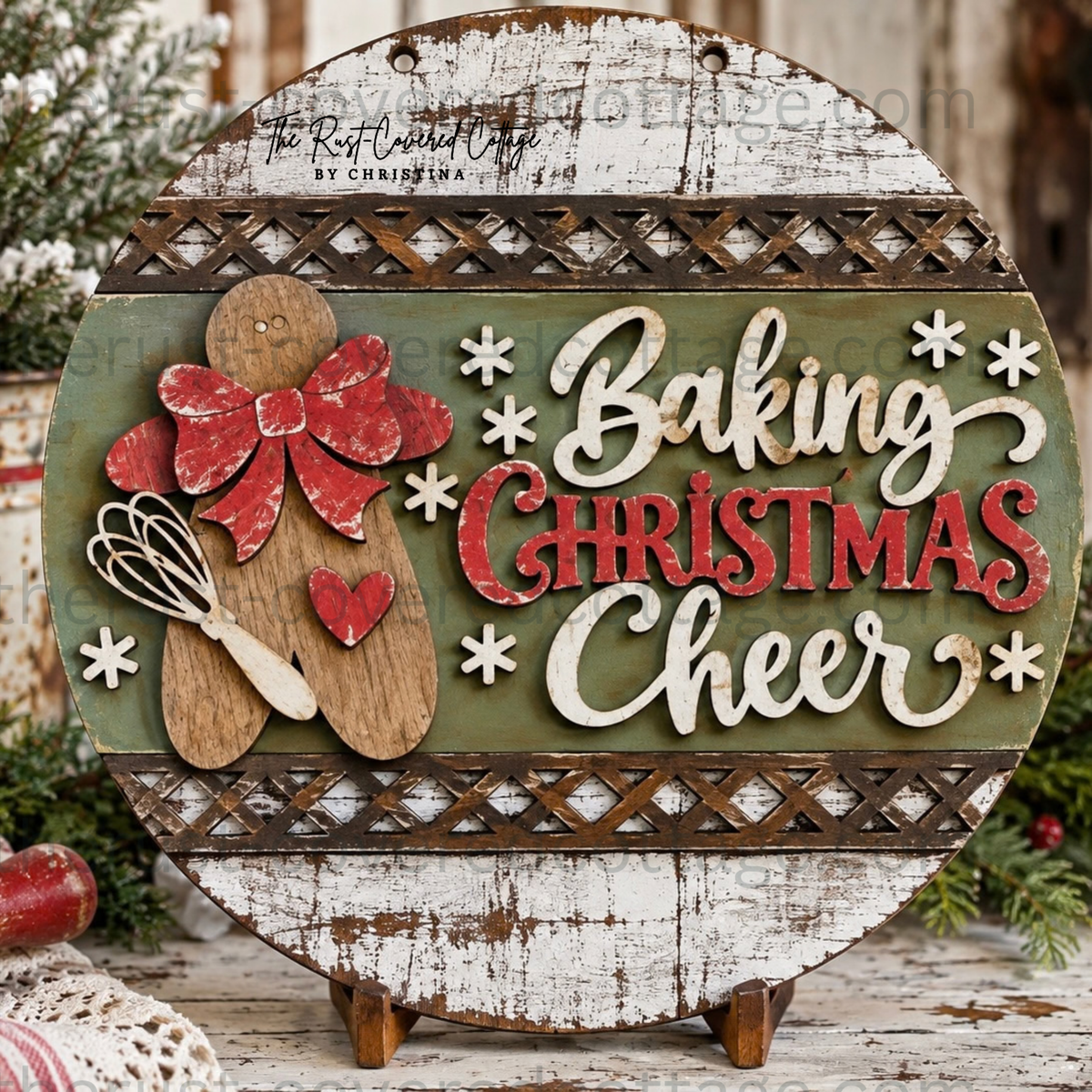 Baking Christmas Cheer Interchangeable Round Insert