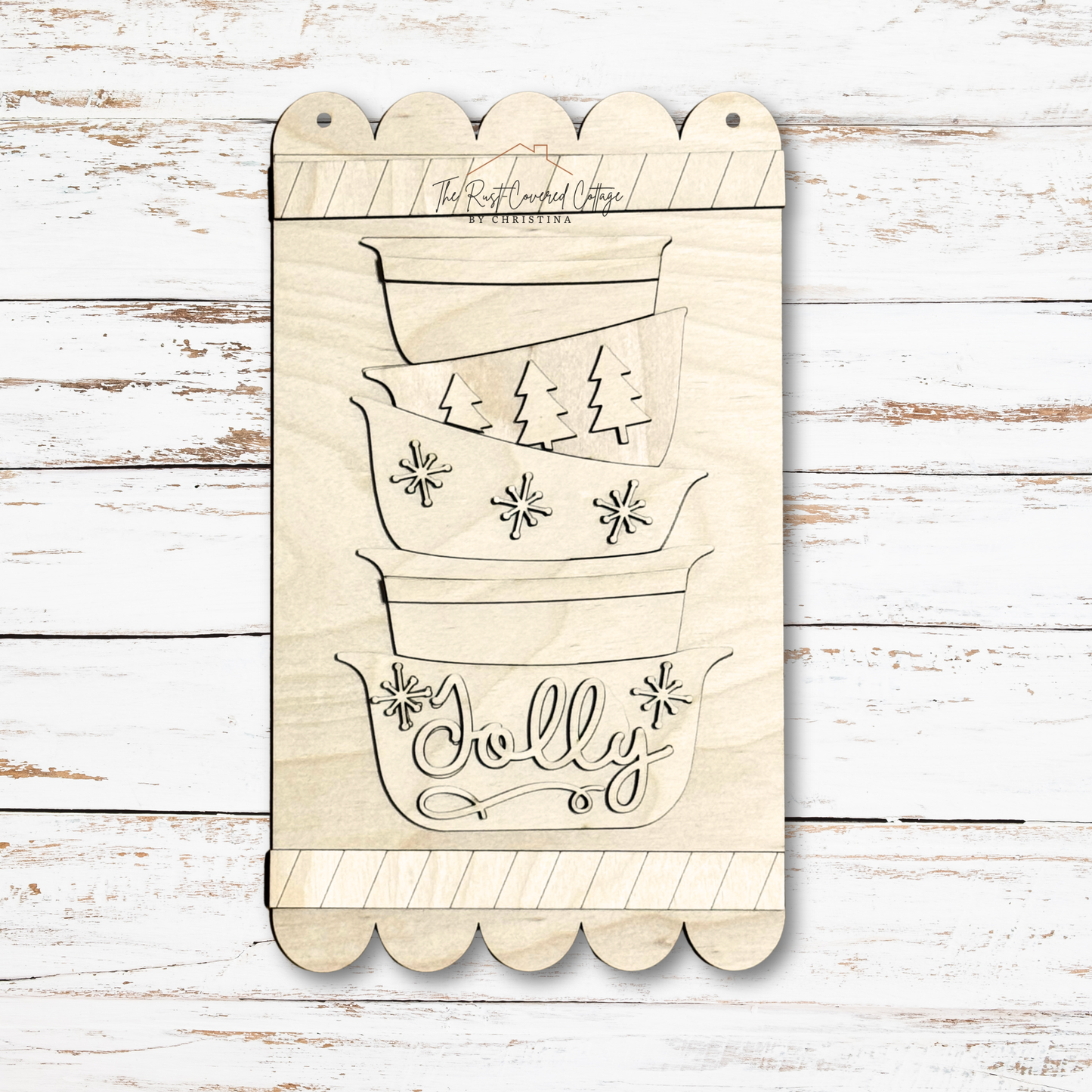 Baking Bowls Stacked Sign | DIY Wood Kit