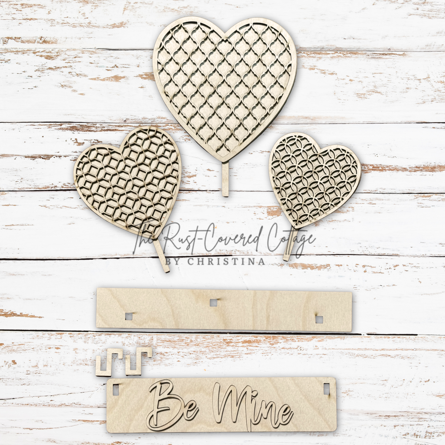 Be Mine Insert – Interchangeable Wagon – DIY Wood Kit