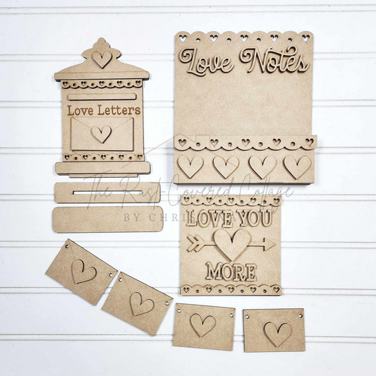 Be My Valentine Décor Set | DIY Laser-Cut Wood Kits