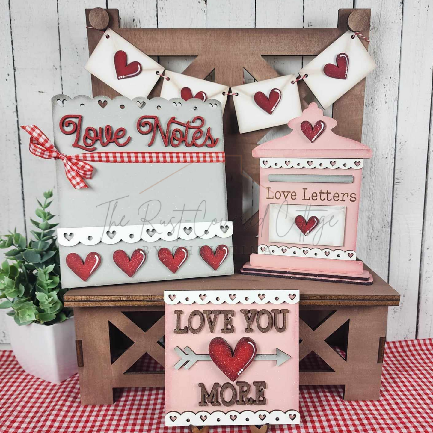 Be My Valentine Décor Set | DIY Laser-Cut Wood Kits