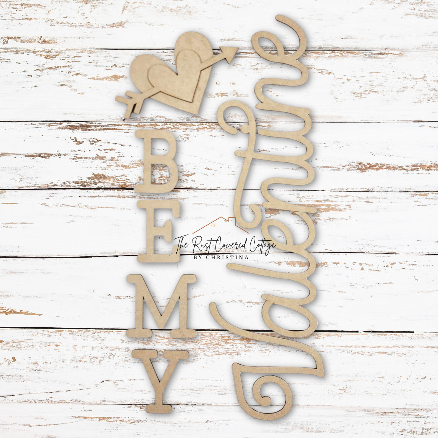 Be My Valentine Porch Leaner DIY Wood Kit | Valentine Porch Decor