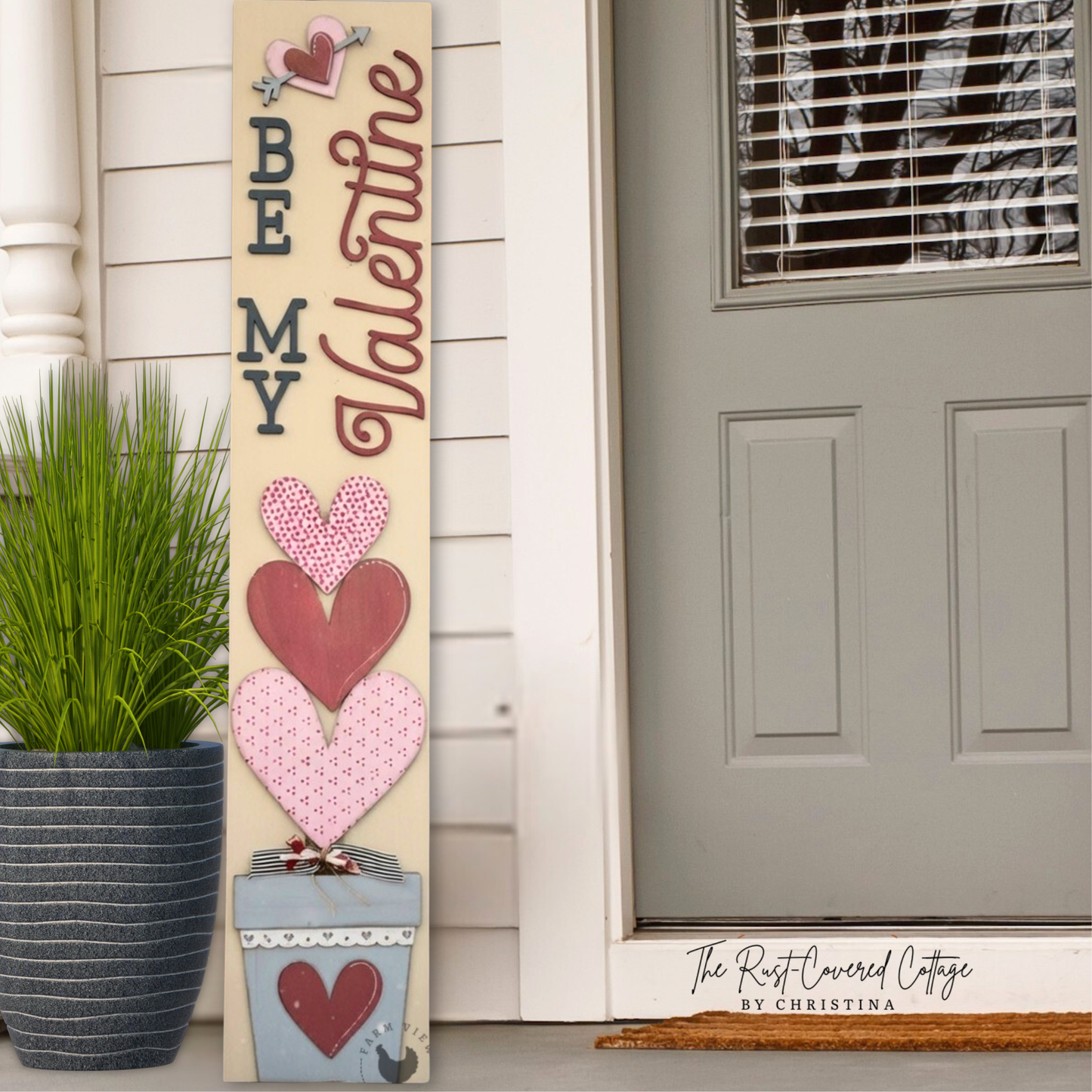 Be My Valentine Porch Leaner DIY Wood Kit | Valentine Porch Decor