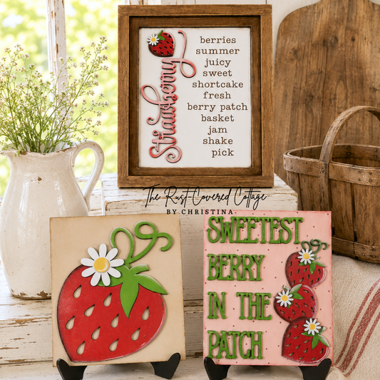 Berry Sweet Sign Trio