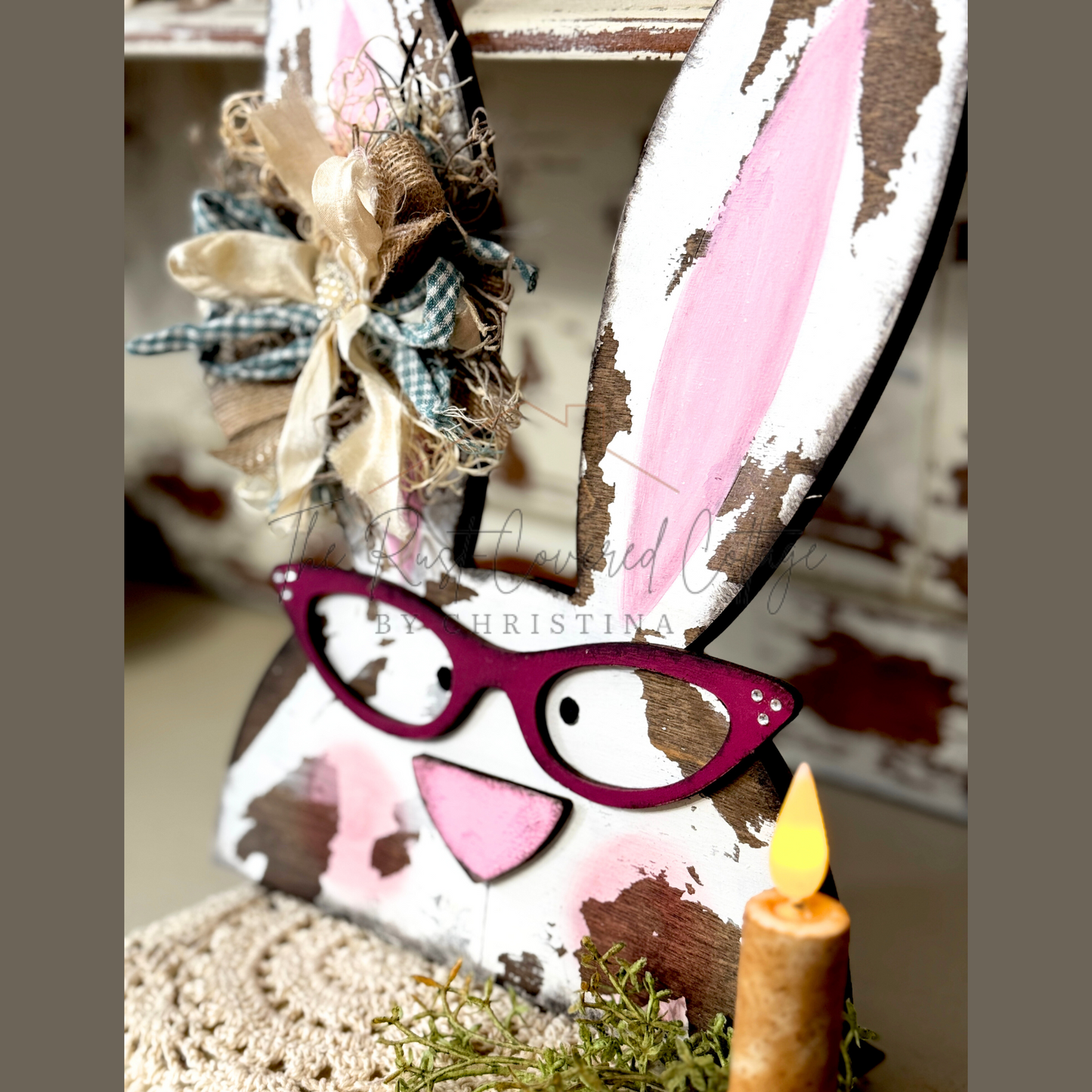 Bunny with Glasses| Easter Decor | DIY Wood Kit