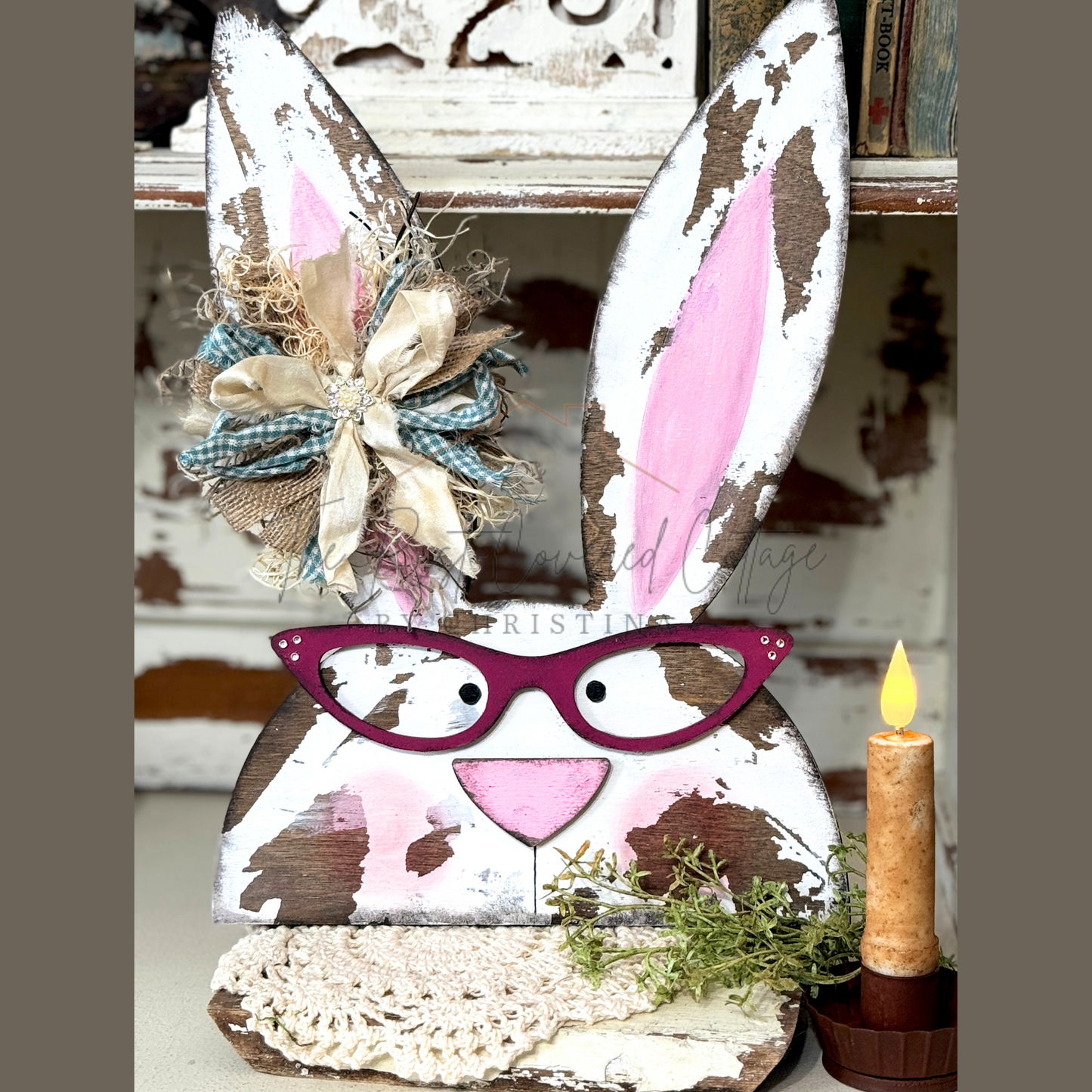 Bunny with Glasses| Easter Decor | DIY Wood Kit