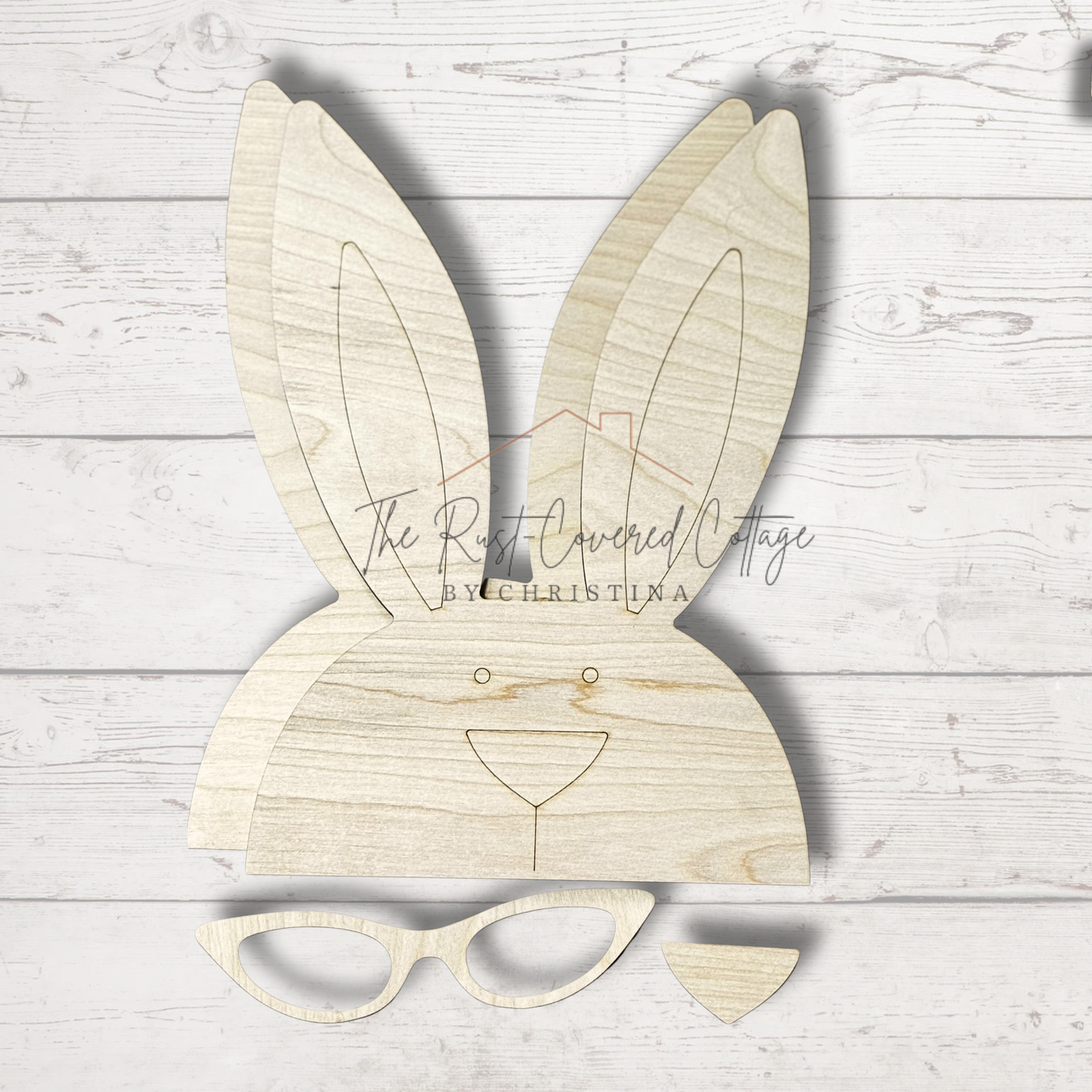 Bunny with Glasses| Easter Decor | DIY Wood Kit