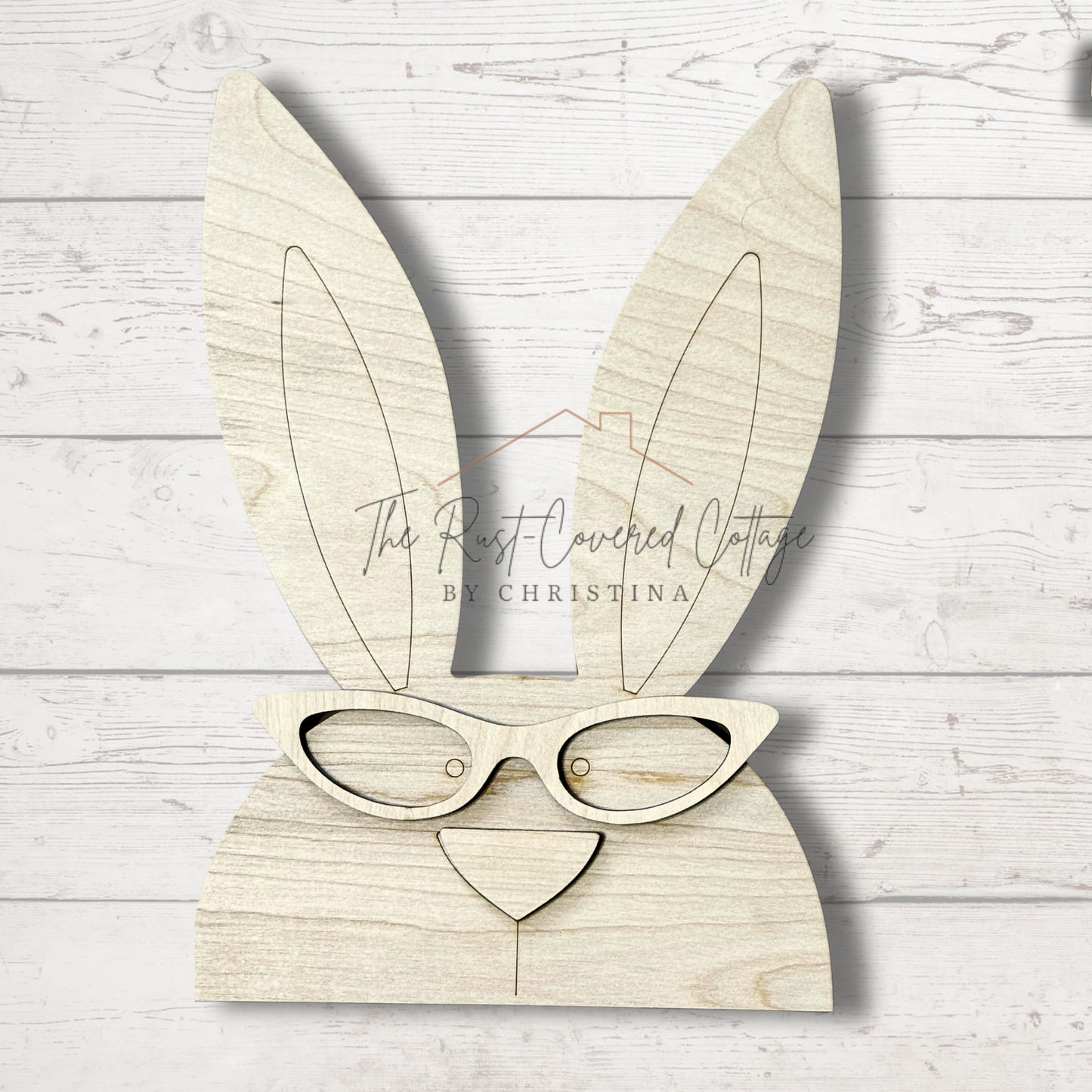 Bunny with Glasses| Easter Decor | DIY Wood Kit