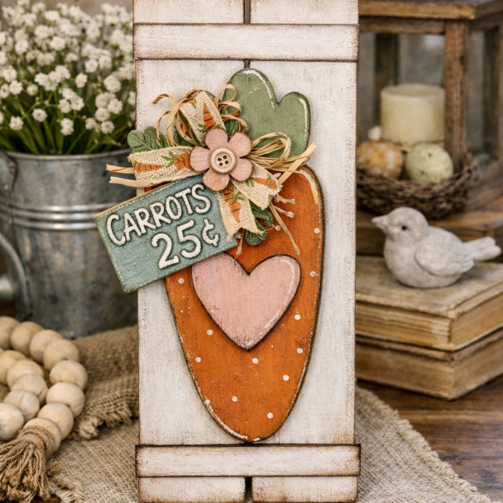 Carrot Pallet Sign DIY Wood Kit | Easter & Spring Decor – The Rust ...