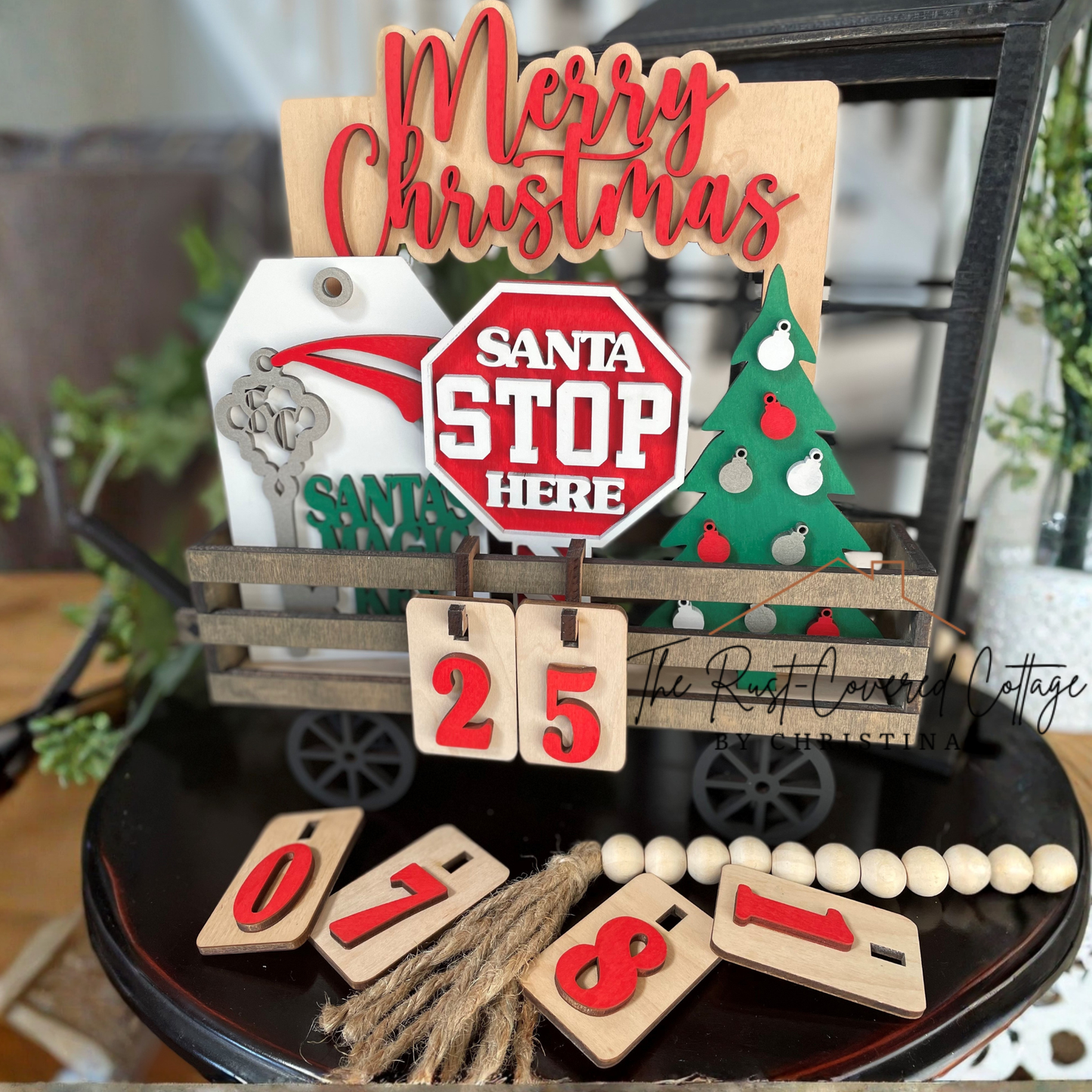 Christmas Countdown Insert | Interchangeable Wagon | DIY Wood Kit
