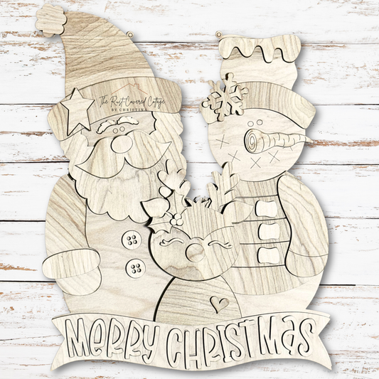 Christmas Friends Hanger | DIY Wood Kit