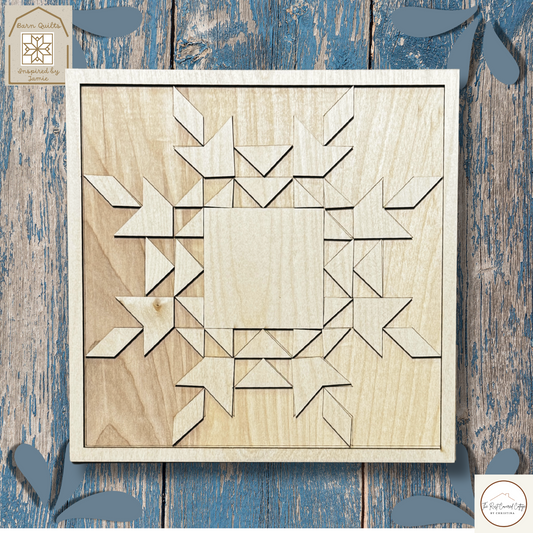 Christmas Frost | Laser Cut Wood Quilt Kit