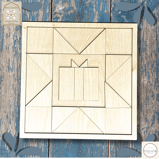 Christmas Sawtooth | Laser Cut Wood Quilt Kit