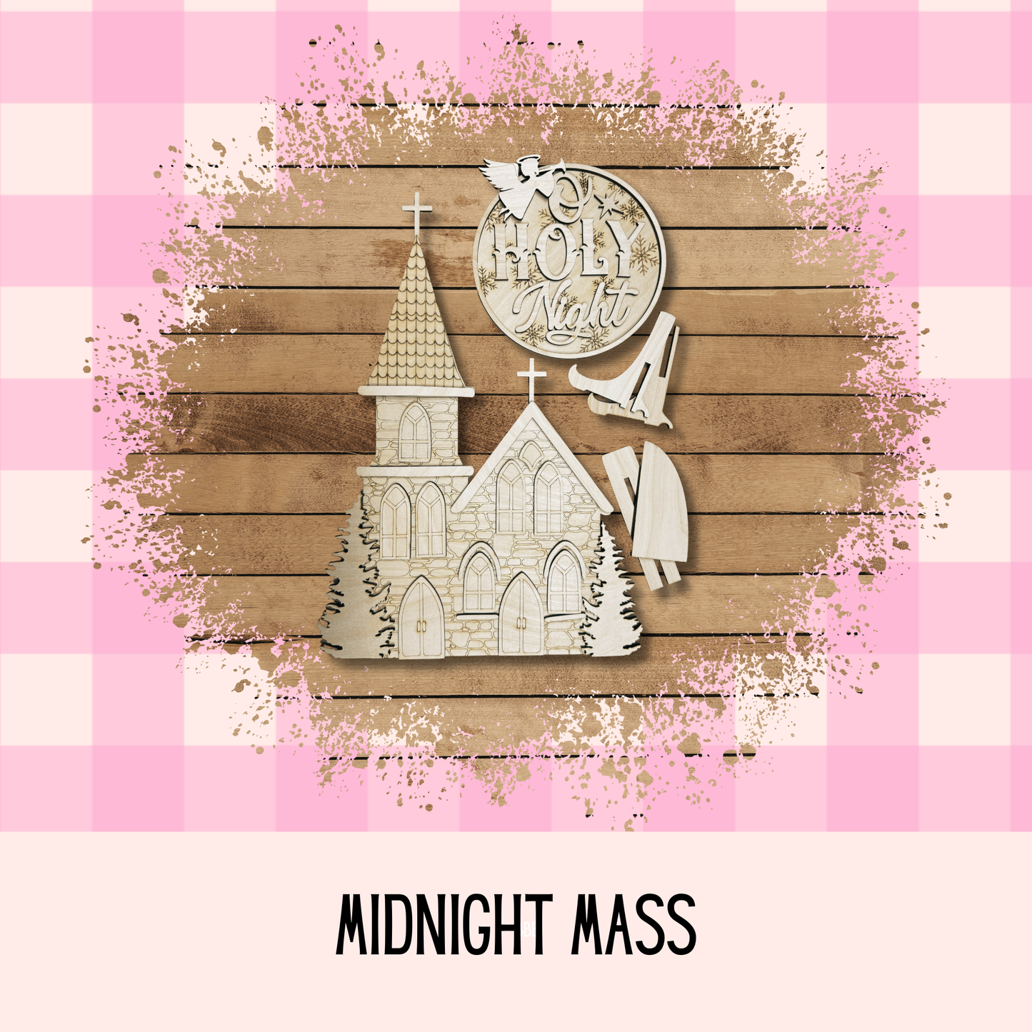 Midnight Mass Church Decor Set | DIY Christmas Kit