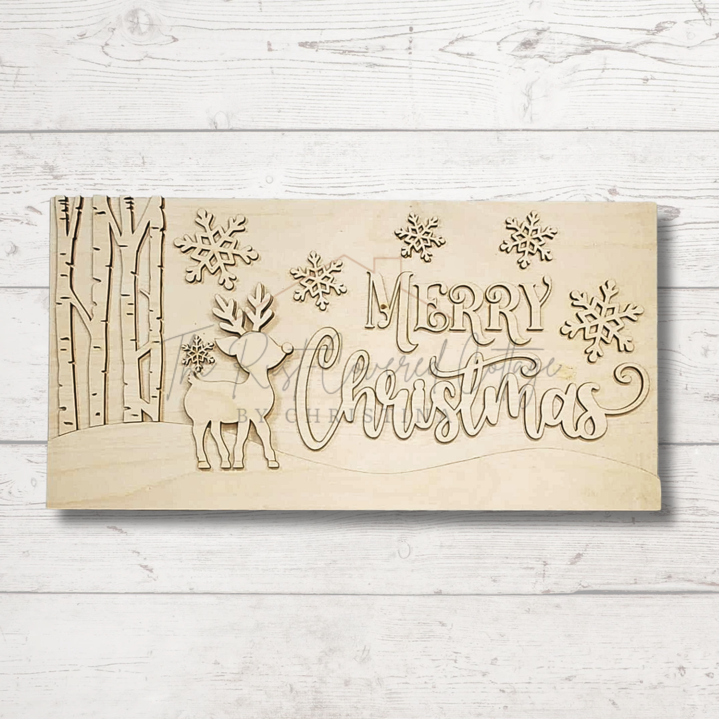 Merry Christmas Reindeer Sign | DIY | Holiday