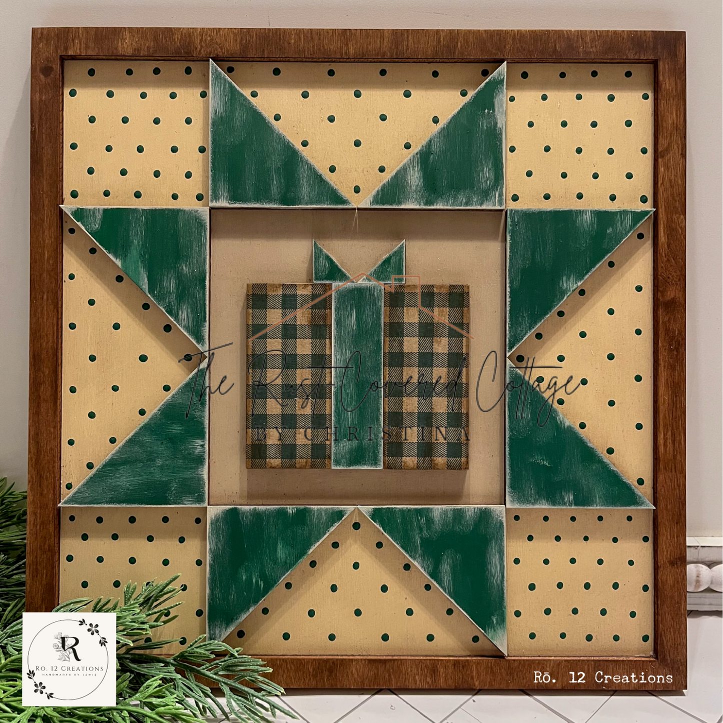 Christmas Sawtooth | Laser Cut Wood Quilt Kit