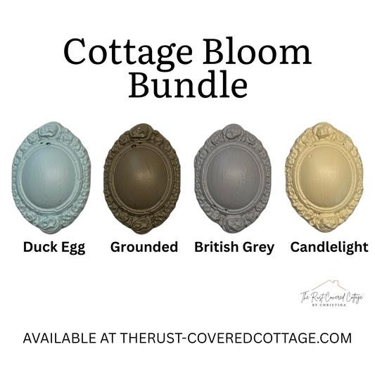 Cottage Bloom Bundle (4 Colors, 1 oz Jars) Chalk Style & Mineral Paints