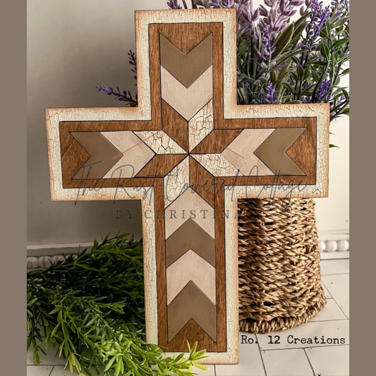 Barn Quilt Cross | Laser | Wood Kit