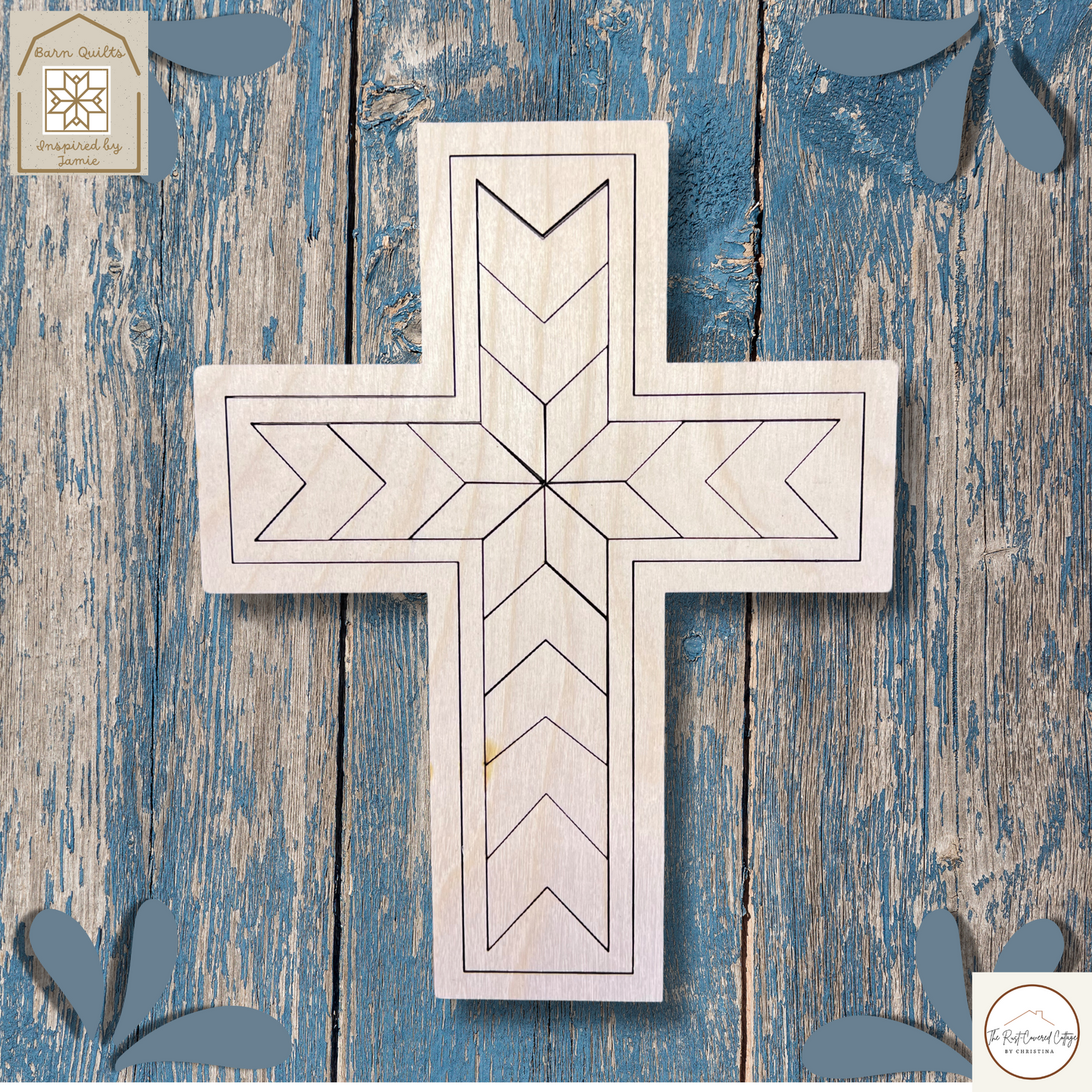 Barn Quilt Cross | Laser | Wood Kit