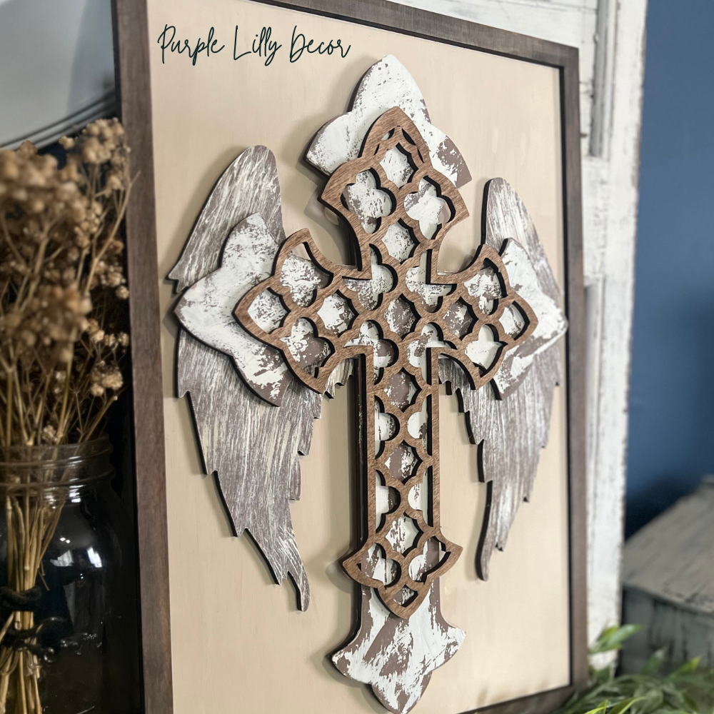 Cross with Wings