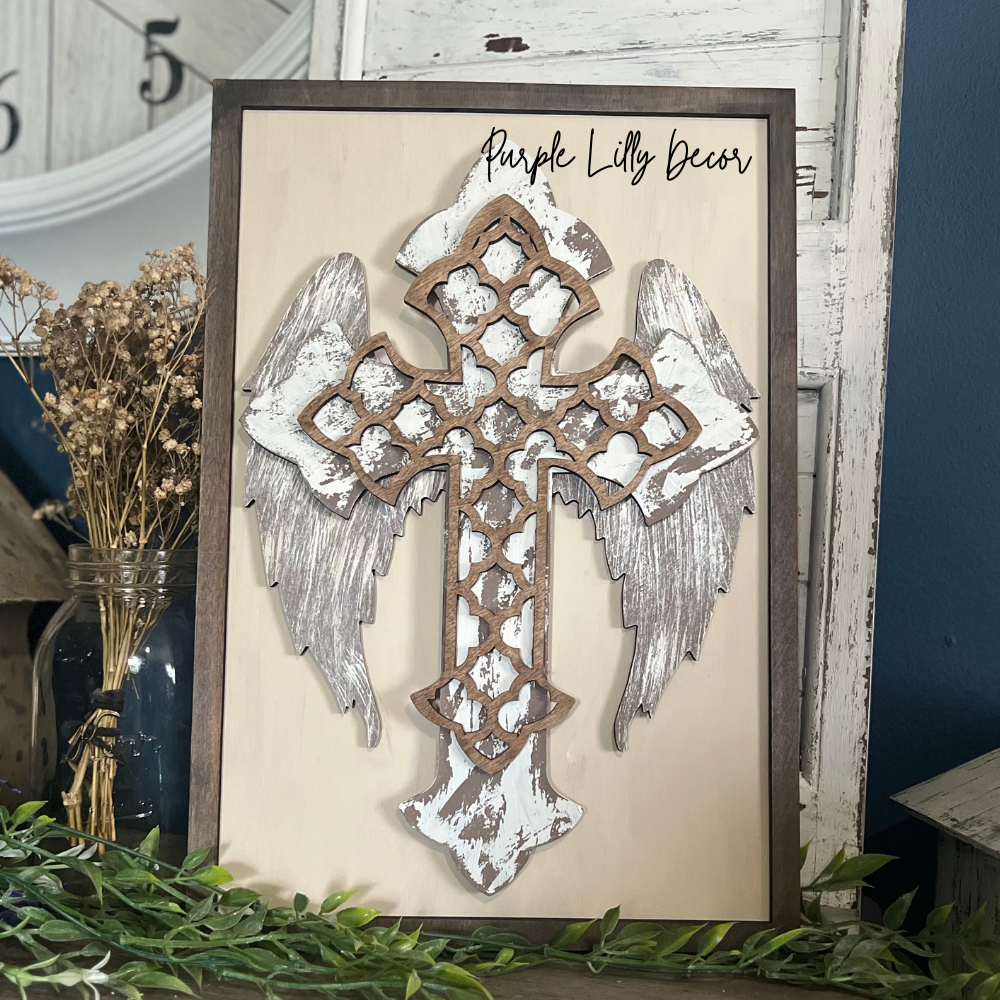 Cross with Wings