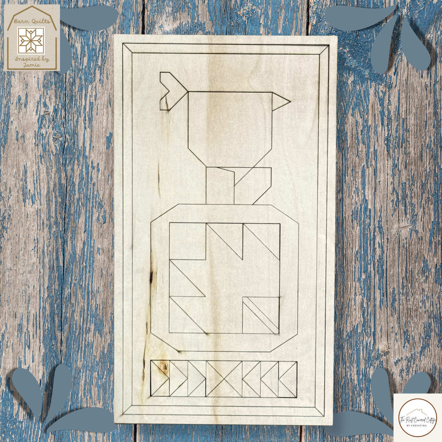 Crow & Pumpkin Quilt Block