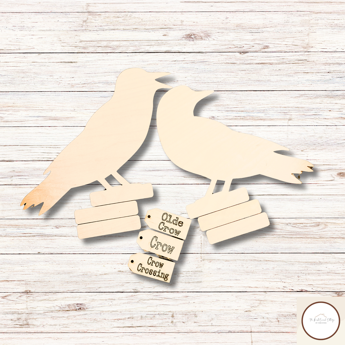 Crows Kit Standing Crows| DIY| Laser Cut Wood Kit - Set of 2 – The Rust-Covered ...