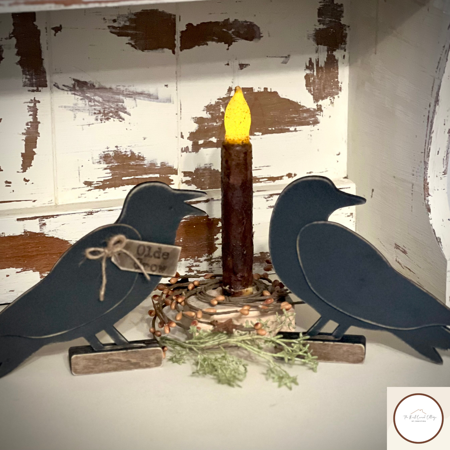 Standing Crows| DIY| Laser Cut Wood Kit - Set of 2