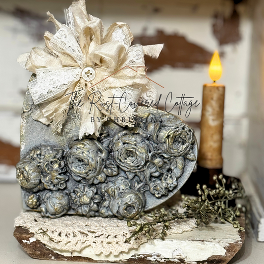 DT Heart with IOD Castings – Finished Home Décor