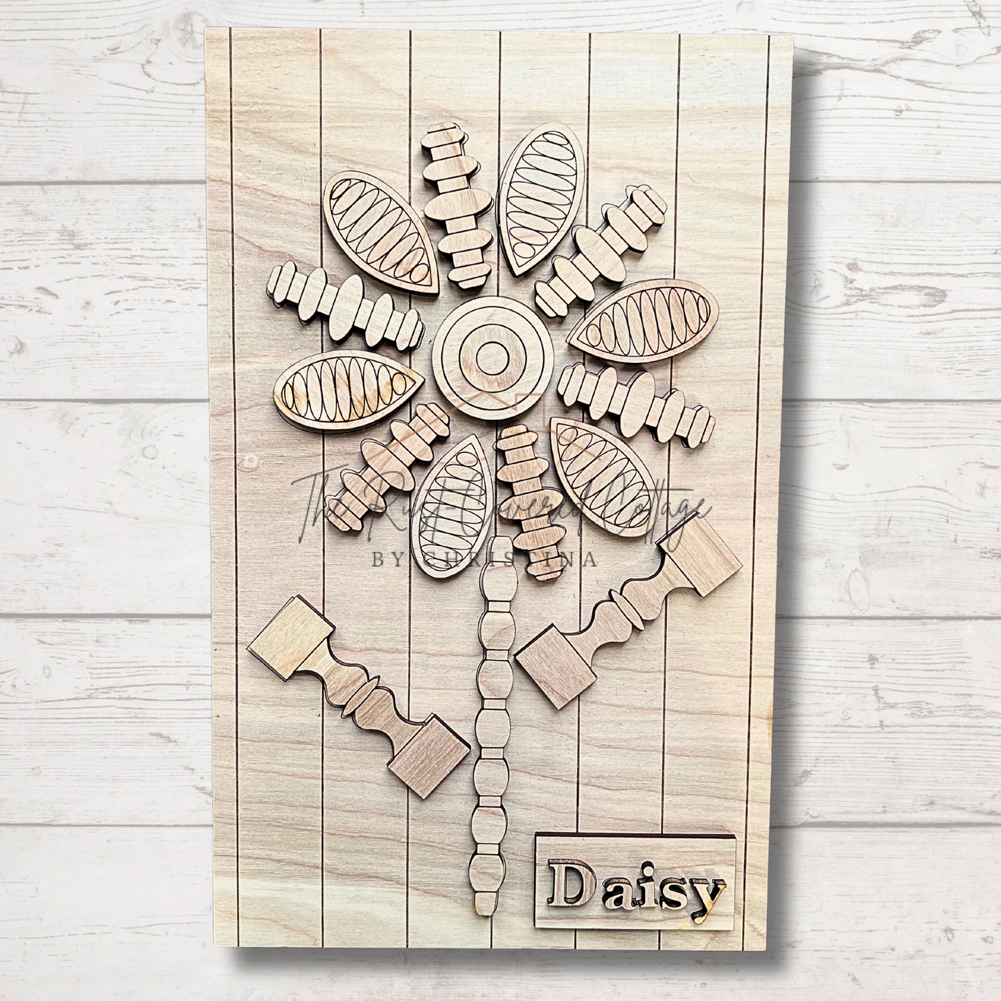 Spindle Daisy Sign | DIY Wood Kit | Wall Decor