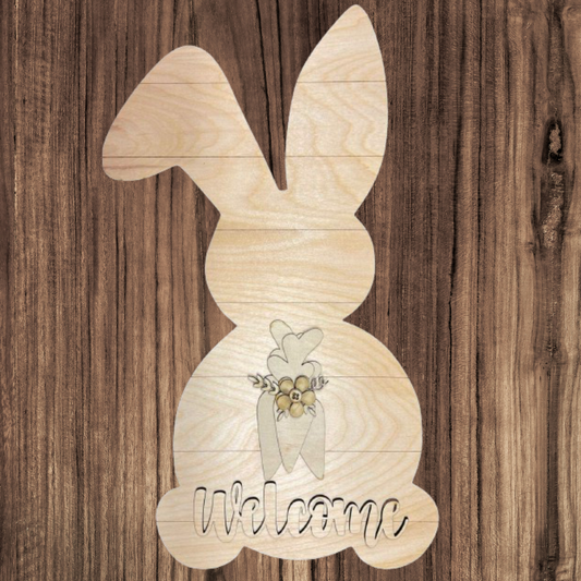 Welcome Bunny Door Hanger