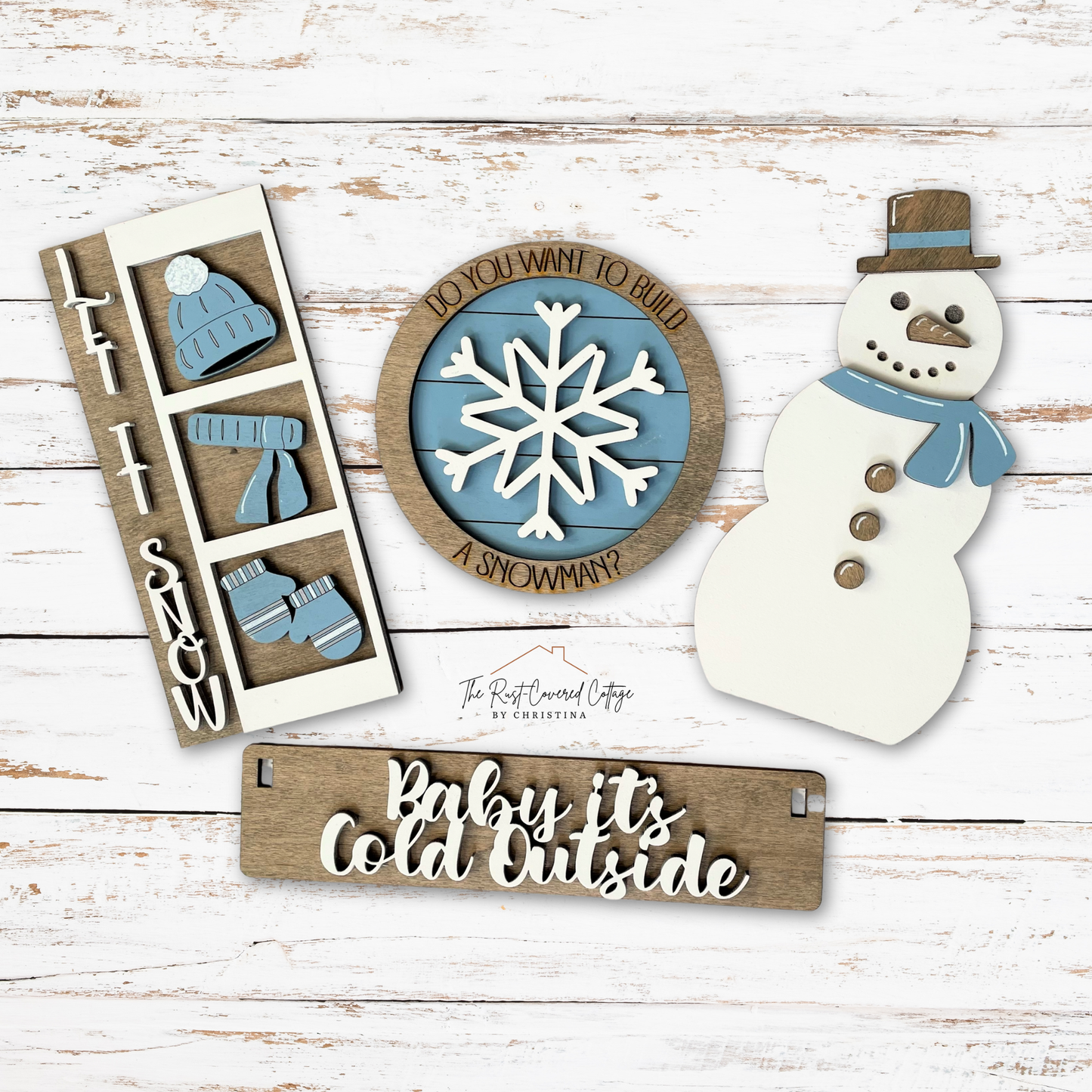 Do You Want to Build a Snowman Insert | Interchangeable Wagon Winter Wood Kit
