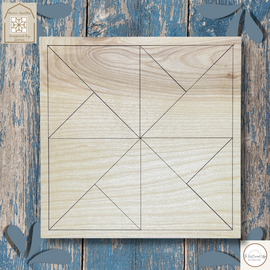 Double Pinwheel Quilt Block | Barn Quilts Inspired by Jamie