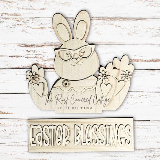 Easter Blessings Insert – Interchangeable Window Box – DIY Wood Kit