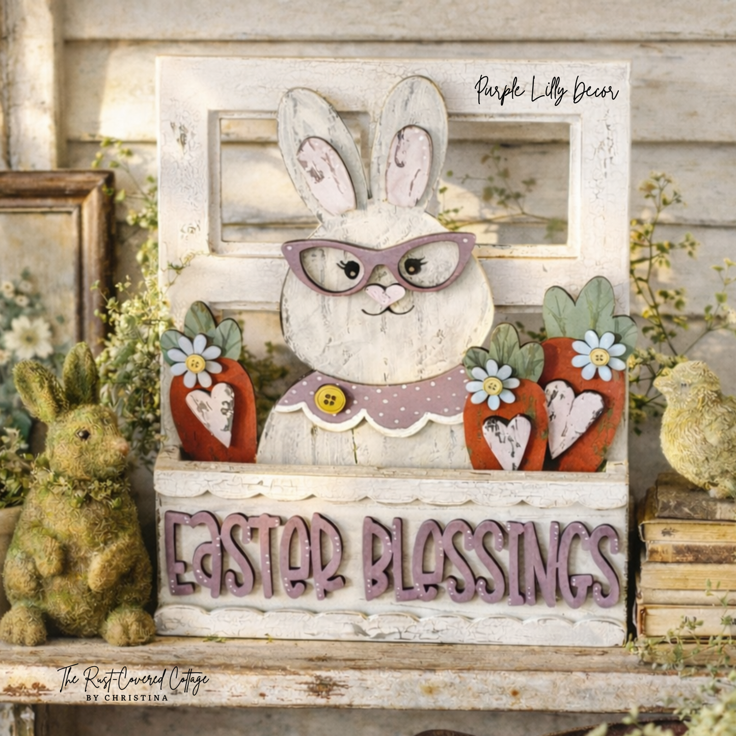 Easter Blessings Insert – Interchangeable Window Box – DIY Wood Kit